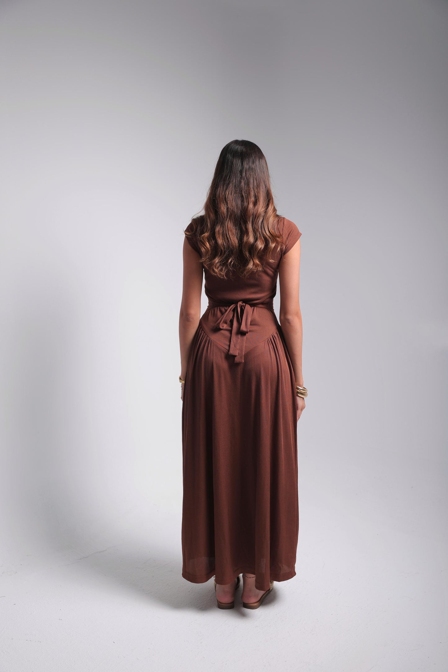 Midi Dress - Brown
