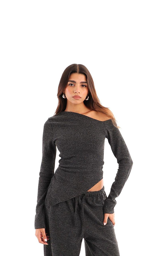 Asymmetric Ribbed Top